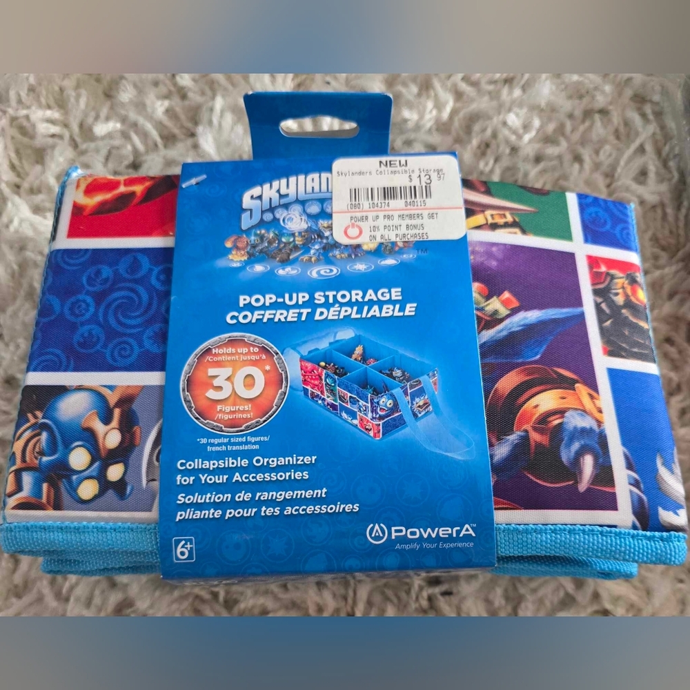 Skylanders Collapsible Organizer Pop Up Storage Holds Up To 30 Figures BRAND NEW